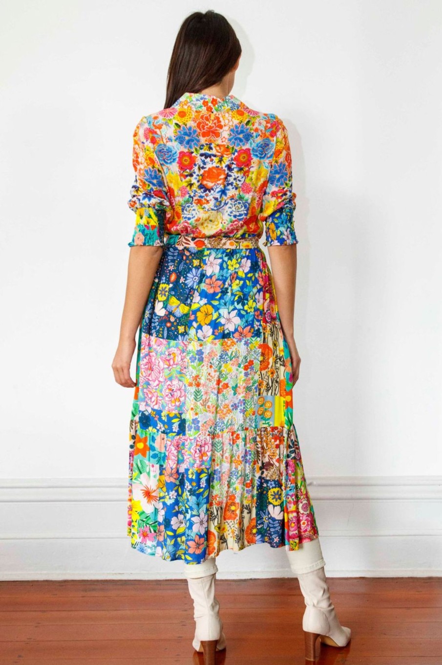 Dresses Rubyyaya | Nisiko Maxi Dress | Multi Print