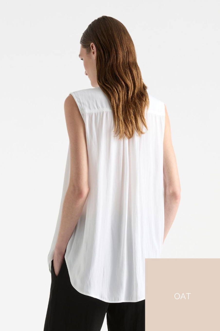 Tops Mela Purdie | Tab Slide Tank | Oat