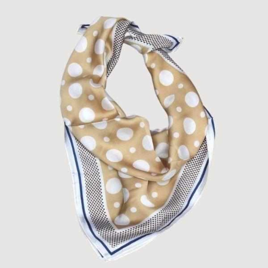 Accessories Silvermaple Boutique | Moda Silk Feel Spot Scarf | Caramel