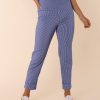 Bottoms Two T's | Gingham Pant | Cornflower