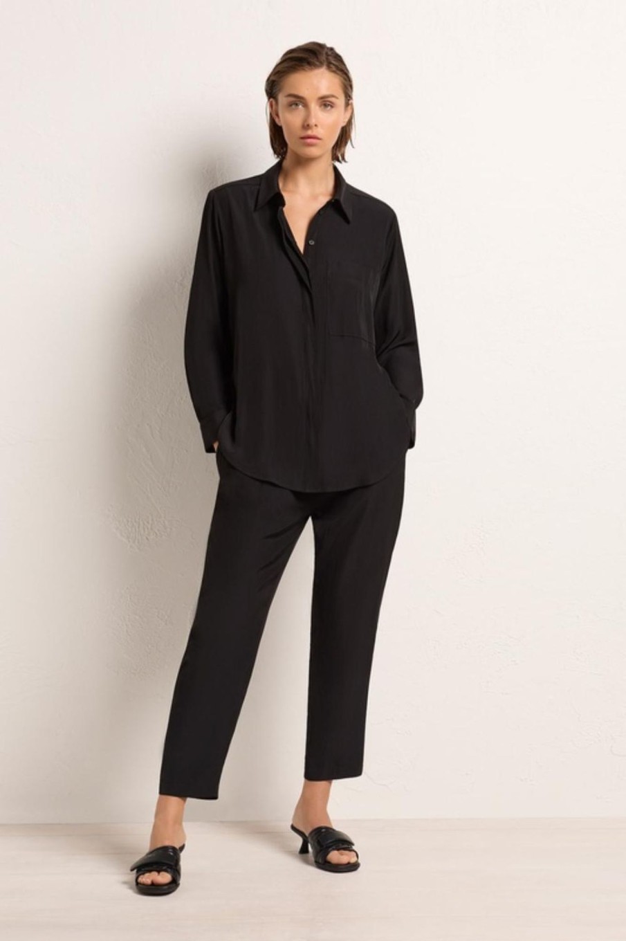 Tops Mela Purdie | Single Pocket Shirt | Black