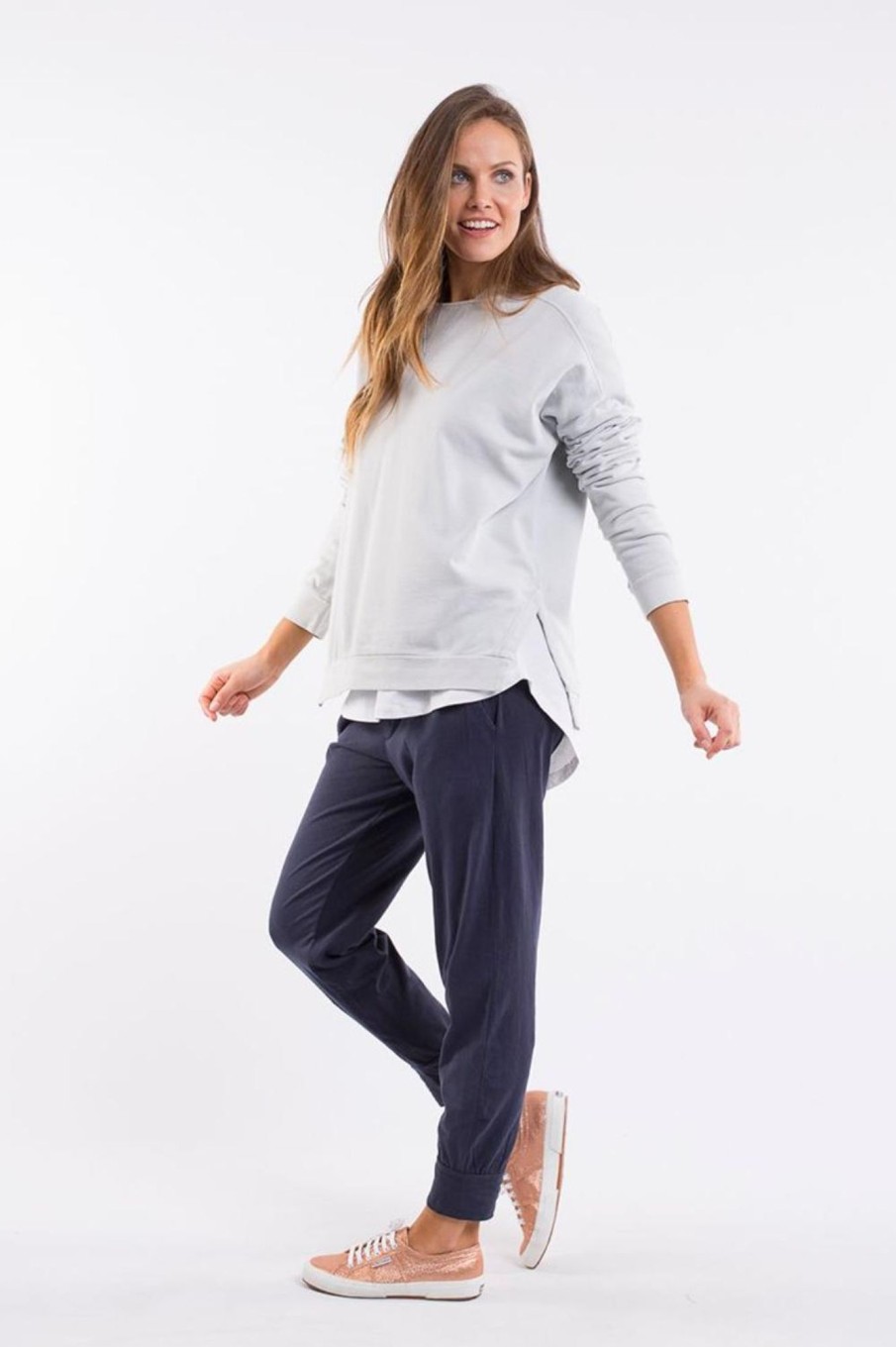 Bottoms Elm Lifestyle | Wash Out Lounge Pant | Navy