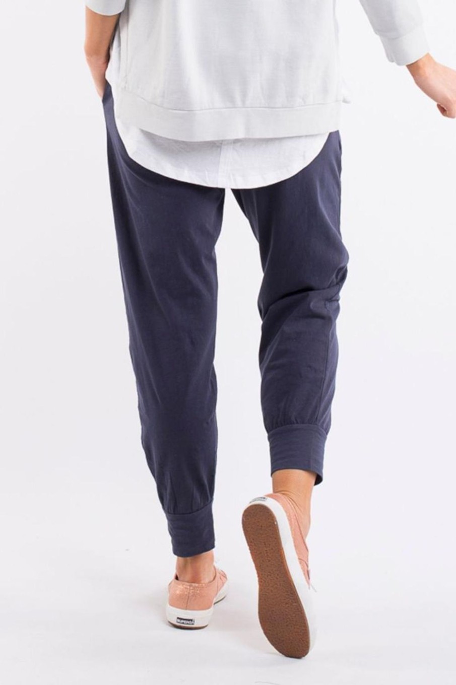 Bottoms Elm Lifestyle | Wash Out Lounge Pant | Navy