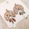 Accessories Silvermaple Collection | Sophia Clay Earrings | Nude/Gold