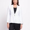 Tops FOIL | Blazing Saddles Blazer | White Linear