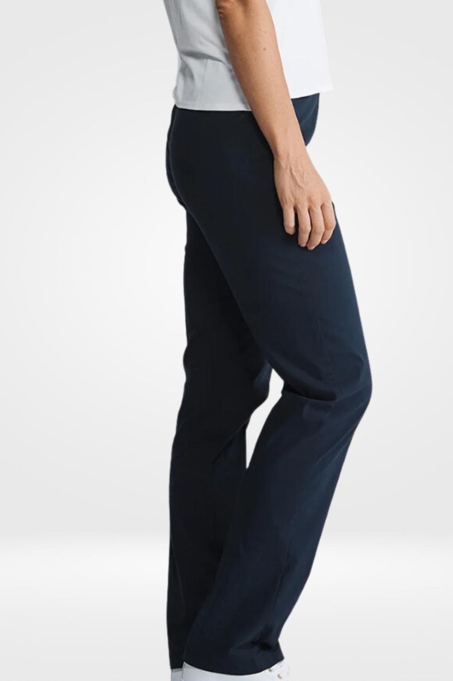 Bottoms Mela Purdie | Straight Pant Microprene | Navy