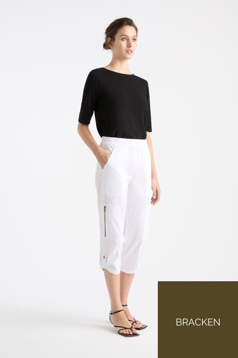 Bottoms Mela Purdie | Cropped Zip Cargo | Bracken