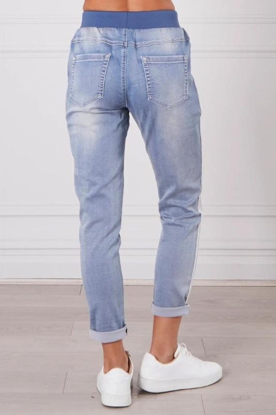 Bottoms Monaco Jeans | Boston Denim Jogger | Light Blue Wash