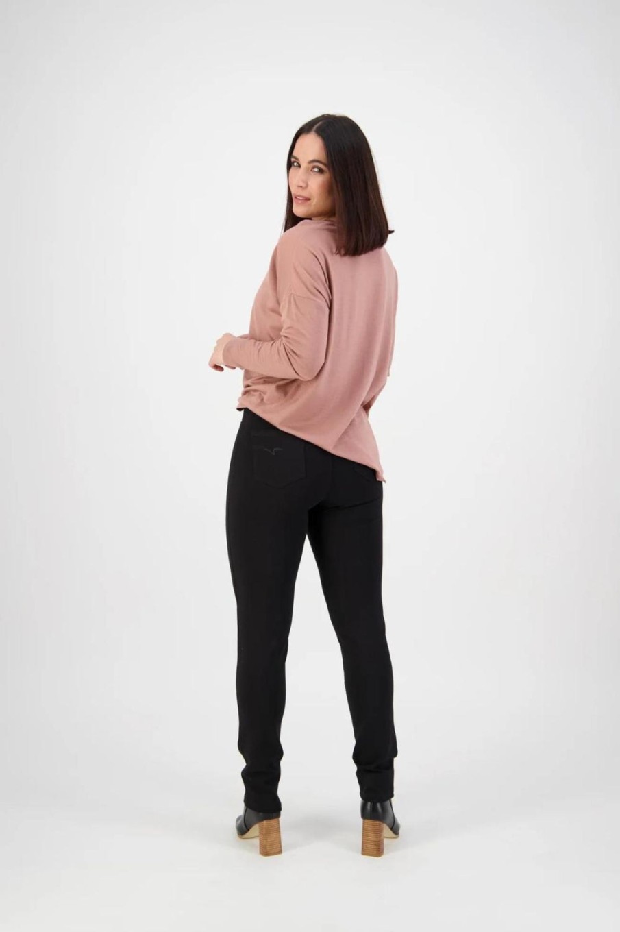 Bottoms Vassalli | Vassalli Zip Ponti Pant | Black